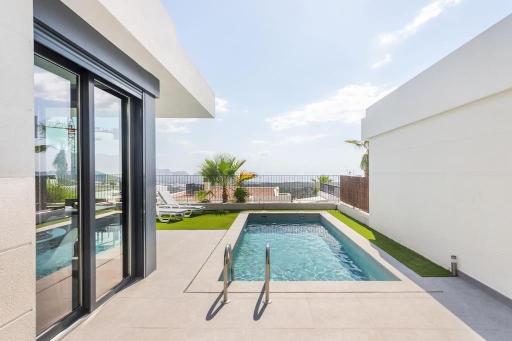Casa Con Piscina Privada Polop Villa Bagian luar foto