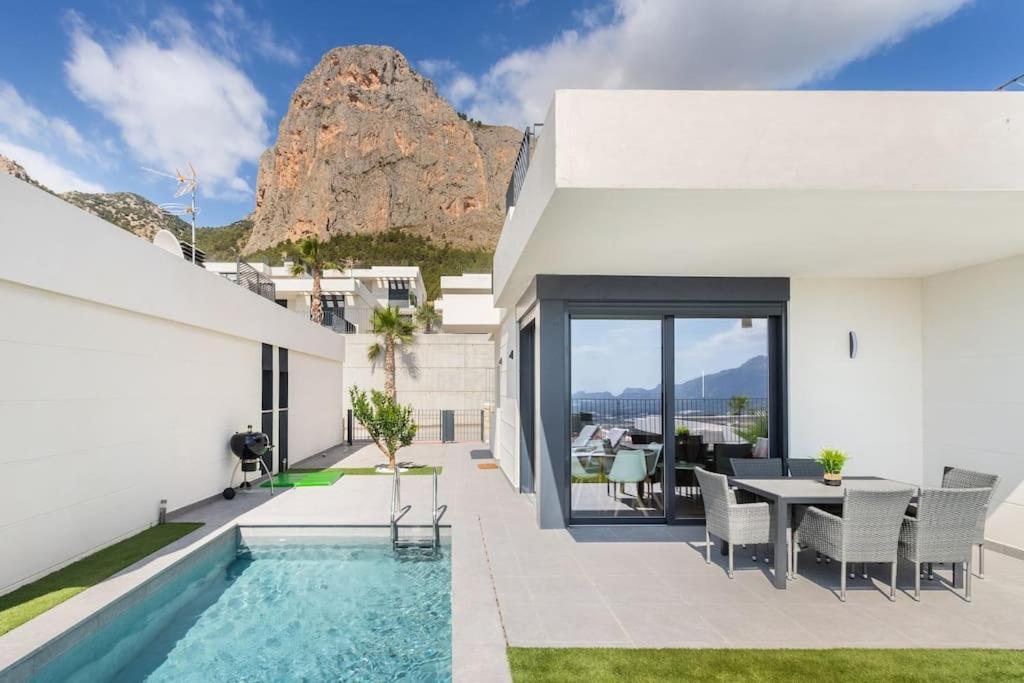 Casa Con Piscina Privada Polop Villa Bagian luar foto