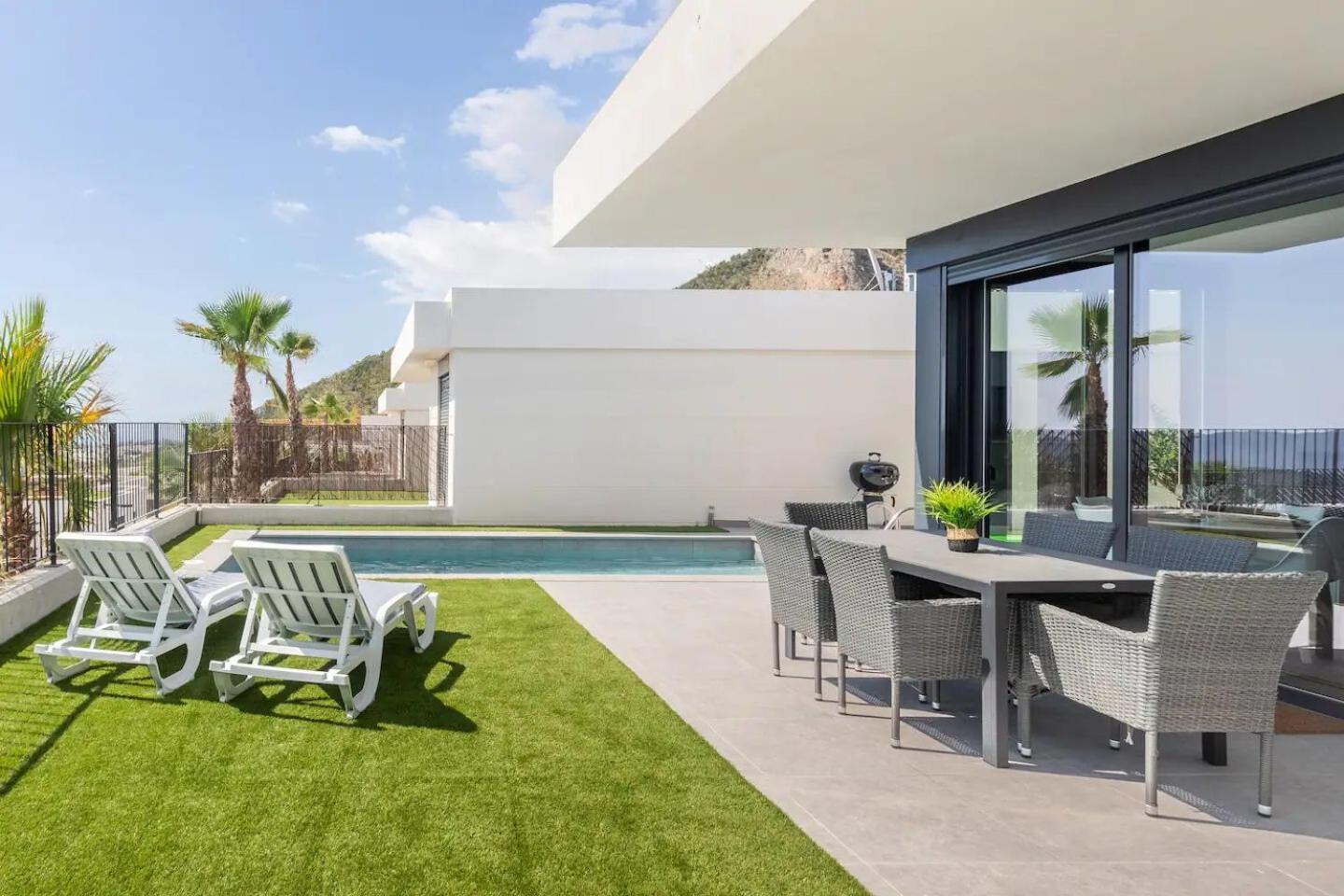 Casa Con Piscina Privada Polop Villa Bagian luar foto