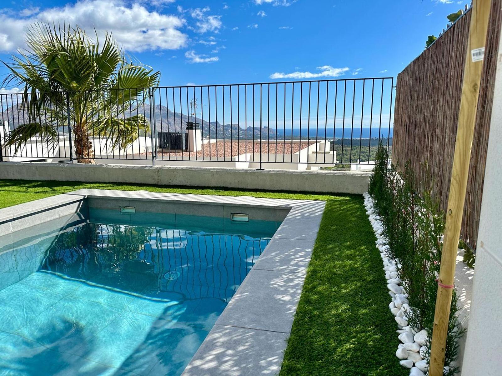 Casa Con Piscina Privada Polop Villa Bagian luar foto