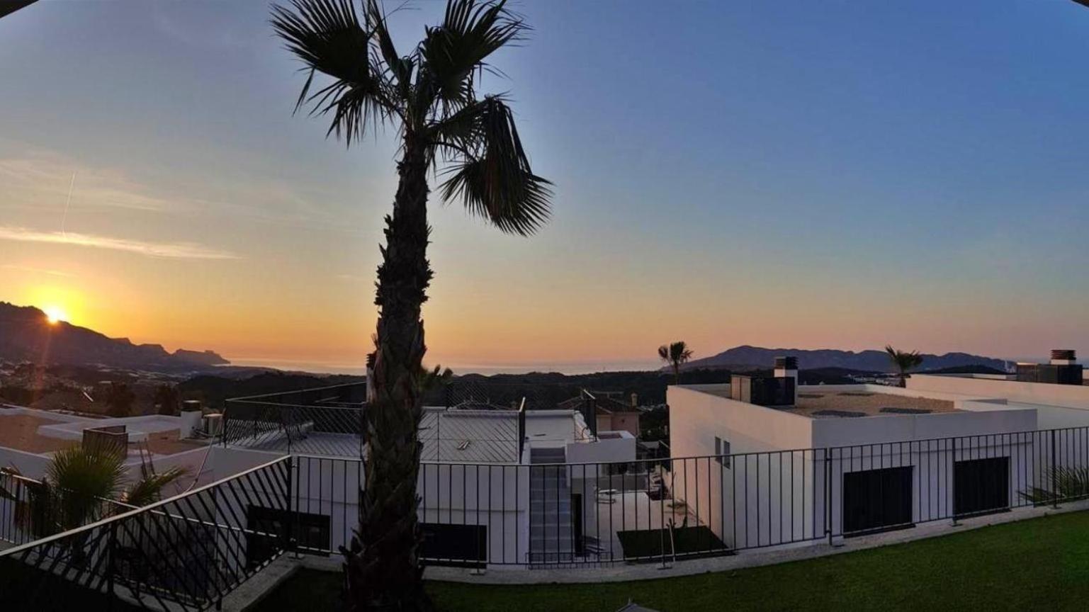 Casa Con Piscina Privada Polop Villa Bagian luar foto